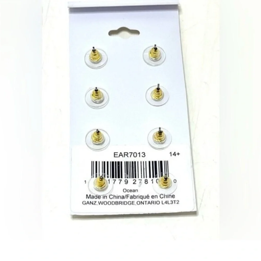 NWT Simply Noelle Ombré Ocean Shimmer Stud Earrings (4 pairs) - Picture 4 of 6